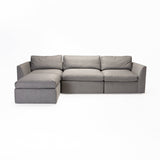 MICO MODULAR COUCH - 4 PIECE SET - DARK GREY