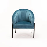 MIKO VELVET CHAIR - PETROL BLUE