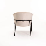 MIKO VELVET CHAIR - CREAM