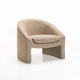 MILA SPECKLED FABRIC CHAIR - LATTE