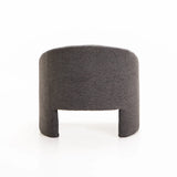 MILA SPECKLED FABRIC CHAIR - DARK GREY