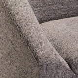 MILA SPECKLED FABRIC CHAIR - DARK GREY