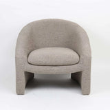 MILA SPECKLED FABRIC CHAIR - LATTE