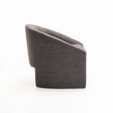 MILA SPECKLED FABRIC CHAIR - DARK GREY