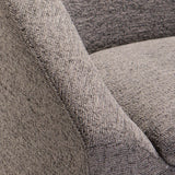 MILA SPECKLED FABRIC CHAIR - DARK GREY