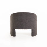 MILA SPECKLED FABRIC CHAIR - DARK GREY
