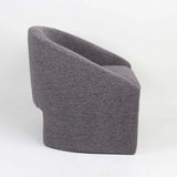 MILA SPECKLED FABRIC CHAIR - DARK GREY