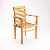 MILAN AB TEAK STACKING ARMCHAIR