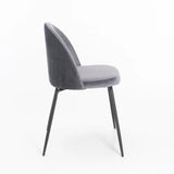 MILLIE VELVET DINING CHAIR - GREY