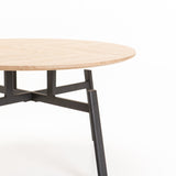 MIMI 80cm ROUND COFFEE TABLE - OAK