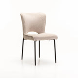 MODENA FABRIC DINING CHAIR - CREAM