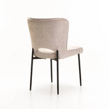 MODENA FABRIC DINING CHAIR - CREAM