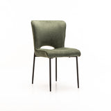 MODENA FABRIC DINING CHAIR - GREEN