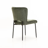 MODENA FABRIC DINING CHAIR - GREEN