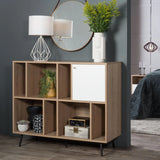 MONZA MULTI SHELF UNIT - OAK/WHITE