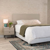 NANTES DOUBLE HEADBOARD - SILK GREY