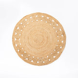 NILA 120cm ROUND JUTE RUG