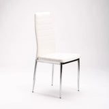 NINO LEATHER TOUCH CHROME DINING CHAIR
