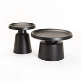 NOA SET OF 2 70/50cm COFFEE TABLE - BLACK