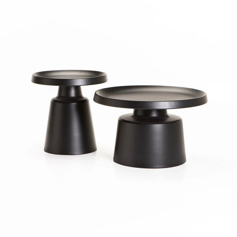 NOA SET OF 2 70/50cm COFFEE TABLE - BLACK