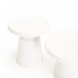NOA SET OF 2 70/50cm COFFEE TABLE - WHITE