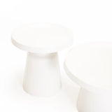 NOA SET OF 2 70/50cm COFFEE TABLE - WHITE