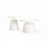 NOA SET OF 2 70/50cm COFFEE TABLE - WHITE