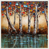 OIL PAINTING ART ZK - ENCHANTED FOREST 100X100