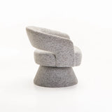 OLGA SPECKLED FABRIC CHAIR - LIGHT GREY