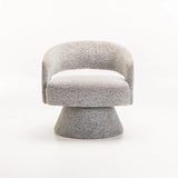 OLGA SPECKLED FABRIC CHAIR - LIGHT GREY