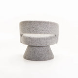 OLGA SPECKLED FABRIC CHAIR - LIGHT GREY