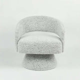 OLGA SPECKLED FABRIC CHAIR - LIGHT GREY
