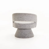 OLGA SPECKLED FABRIC CHAIR - LIGHT GREY