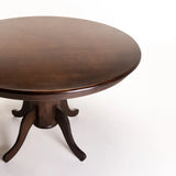 OLIVER 120cm ROUND DINING TABLE - MAHOGANY