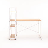 OMEGA 120cm DESK W/SHELF - BEECH/WHITE