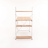 OMEGA 120cm DESK W/SHELF - BEECH/WHITE