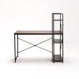 OMEGA 120cm DESK W/SHELF - WENGE/BLACK