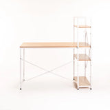 OMEGA 120cm DESK W/SHELF - BEECH/WHITE