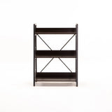 OMEGA 3 SHELF UNIT - WENGE/BLACK