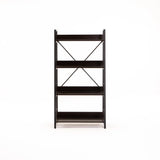 OMEGA 4 SHELF UNIT - WENGE/BLACK