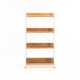 OMEGA 4 SHELF UNIT - BEECH/WHITE