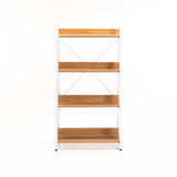 OMEGA 4 SHELF UNIT - BEECH/WHITE