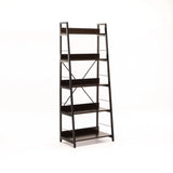 OMEGA 5 SHELF UNIT - WENGE/BLACK