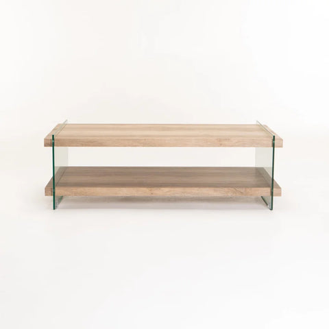 OPAL 110x55cm 8MM TEMPERED GLASS COFFEE TABLE