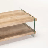 OPAL 110x55cm 8MM TEMPERED GLASS COFFEE TABLE