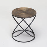 PAROS SET OF 2 TABLES - BLACK/GOLD