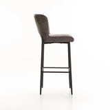 PAVIA FABRIC BARSTOOL - GREY