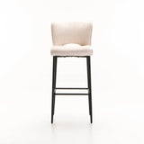 PAVIA FABRIC BARSTOOL - CREAM