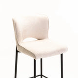 PAVIA FABRIC BARSTOOL - CREAM