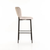 PAVIA FABRIC BARSTOOL - CREAM